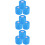 9Rolls Portable Blue Sponge for Sports Protection 7