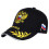 Breathable Baseball Cap Embroidered Letters Adjustable-Black 1