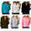 Solid Color Long Sleeve Button Down Top for Women Stand-Pink S 3