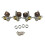 Ukulele Tuning Peg 2L 2R Tuners Classical Style Ukulele Opened 6