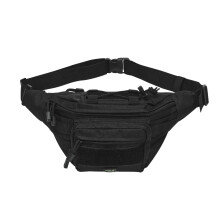 Bolsa de cintura, preta - compacta, versátil, unissex