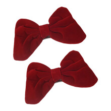 Decorative Curtain Tiebacks Sweet Bows Curtain Buckles-Burgundy