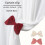 No Drilling Drapery Holdbacks Holder Curtain Tiebacks-apricot 5