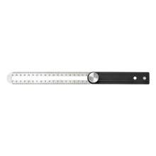 Professional Aluminum Carpenter Square Ruler Double-Black 30