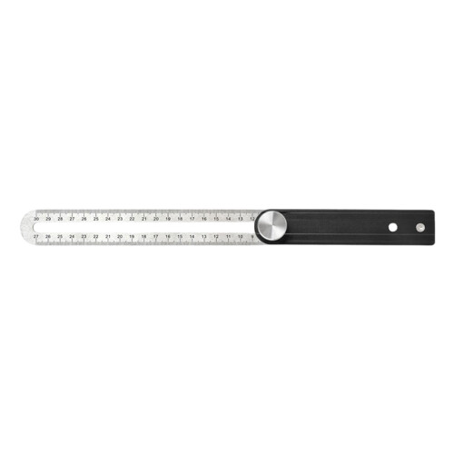 Professional Aluminum Carpenter Square Ruler Double-Black 30