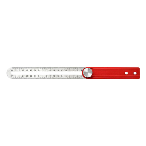 Accuracy Engineered Aluminum Measuring Ruler Perfect for-Red 30