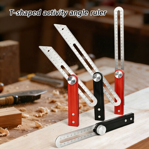 Professional Aluminum Carpenter Square Ruler Double-Black 30 2
