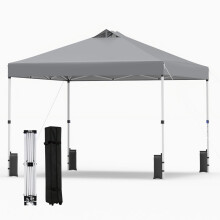 Pop-up pavilon 3 x 3 m s pytli s pískem a kolíky, šedý