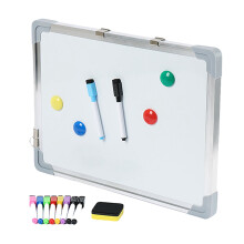 Magnetische Whiteboard-Tafel 30x40 cm mit Markern und Magneten