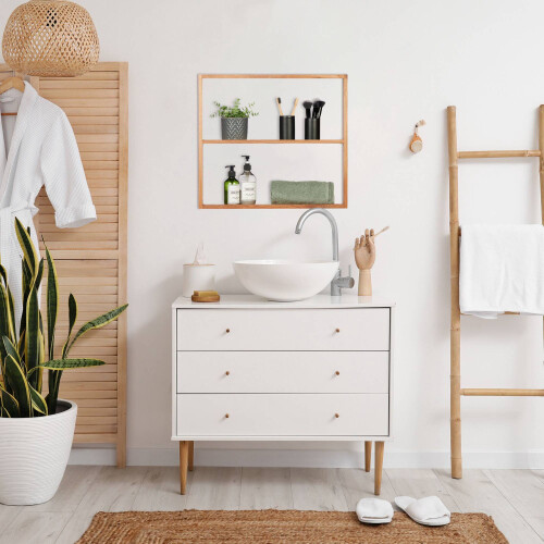 Schmale 3-stufige Wandablage für Badezimmer oder Küche 1