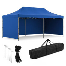 Pavilhão dobrável - SPRINGOS - GP0007 - 3x6 m - aço anticorrosão - Poliéster Oxford 420D