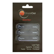 Padel-mailan lisävaruste - SHOCKOUT - Shockout - 3 painonauhaa 3x3g - 3 painoa pakkauksessa - Säätelee tasapainoa