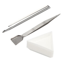Zubehör-Set mit halbrundem Perlenlöffel und dreieckigem