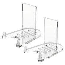 2 Stück transparenter Acrylständer, verstellbarer-Klein