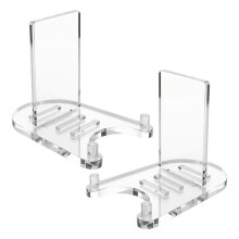 2 Stück transparenter Acryl-Buchständer,-Mitte