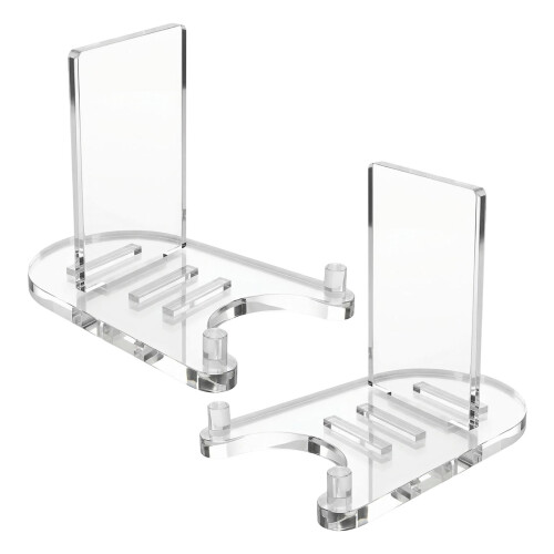 2 Stück transparenter Acryl-Buchständer,-Mitte