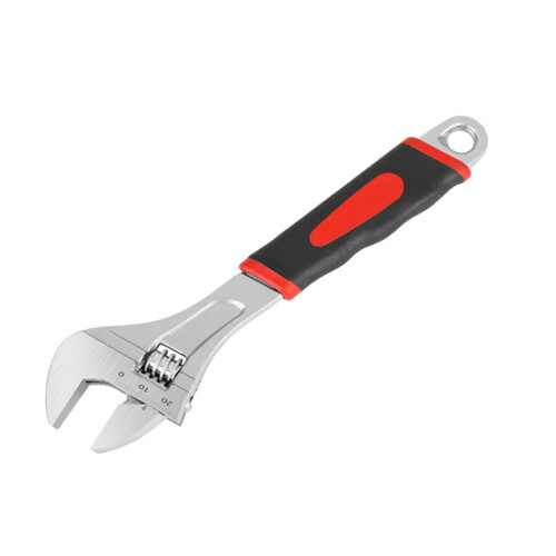 6/8/10/12Inch Adjustable Wrench Multifunctional-Red 8 inches