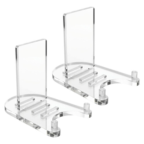 2Pcs Clear Acrylic Stand Adjustable Desktop Book Display-big 1
