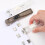 10Pcs Document Clamps File Clips Resin And-Transparent white 7