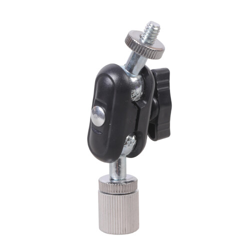 360Rotatable Mini Ball Head Adapter with 1/4" Screw for-Sliver