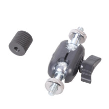 Compact Ball Head Extension Adapter 1/4" Female to 1/4"-Black