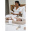BEABA Nido de bebé reductor de cama COCOONY Arcilla beige 5