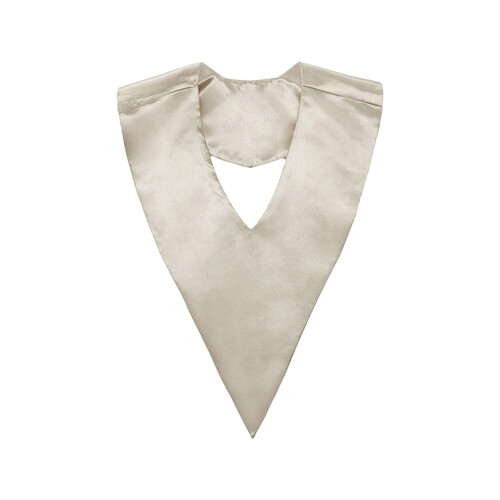 Sophisticated V Neck Graduation Stole Professional-Silver