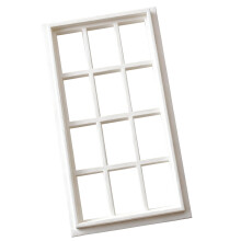 Lightweight Plastic Dollhouses Window 1/12 Scale-White