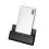 Phone Dock Bracket Space Saving Design Adhesive Holder-Black 1