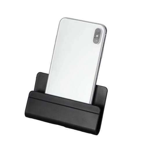 Phone Dock Bracket Space Saving Design Adhesive Holder-Black