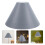 Rustproof Metal Cylinder Pendant Light Shade User-Light Grey 3