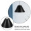 Rustproof Metal Cylinder Pendant Light Shade User-Light Grey 7