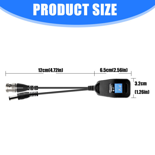 Multiple Format CCTV Balun Transmitters for Video Signal Over 2