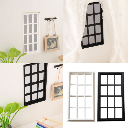Lightweight Plastic Dollhouses Window 1/12 Scale-White 2