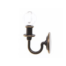 Realistische miniatuur wandlamp voor 1/12 poppenhuis-bronzen