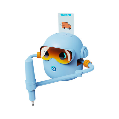 Robot de dessin électrique, Machine de peinture, tige,-Bleu