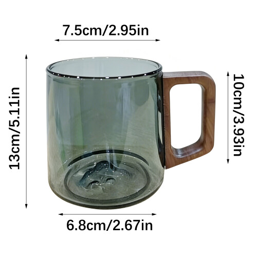 Multipurpose Glass Cup Carved Mountain-Transparent color 45 1