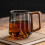 Multipurpose Glass Cup Carved Mountain-Transparent color 45 6