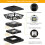 Intelligent Solar Pillar Light for Outdoor-Pattern 1 Pack 5
