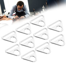 10 piezas de hebilla de aleación de zinc blanca de 38 mm 45x34x38x15 mm