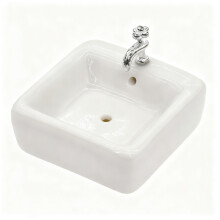 Miniature Ceramic Bathroom Dollhouses Accessory For-square