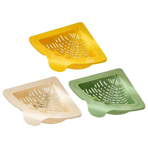 Suction Cup Kitchen Sink Strainer Basket for Easy Dish-Yellow 2