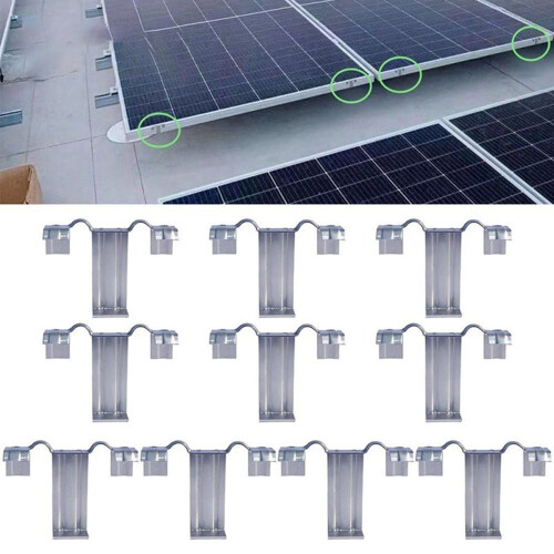 10Pcs Solar Panel Cleaning Drainage Clamp Waterproof Frame-33mm 1