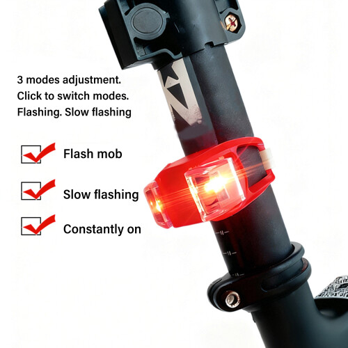 Frogs Shape Bicycles Warning Light With 6 Lighting-Yellow 2