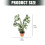 Child Safe Artificial Monstera Leaf Miniature Plant For 3