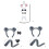 Kids Mouse Costume Accessories Set Mouse Ears Headband Tail-S1 6