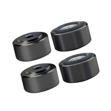 4Pcs HIFI Speaker Spikes Stand Feet Pad Aluminum-black trumpet