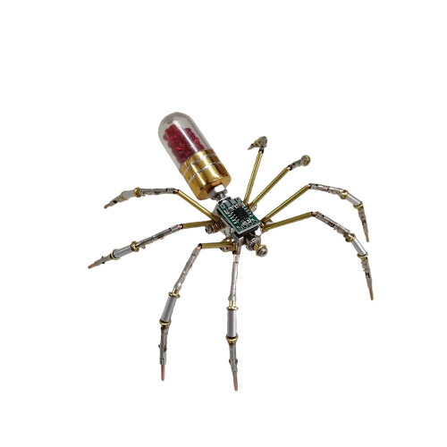 Steampunk Mechanical Spiders DIY Model Kits With LED-Gold