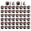50Pcs Plate Support Clips with Screws Woodworking-dark brown 1