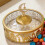 Iron Serving Tray with Lid Elegant Food Storage Container for-E 7